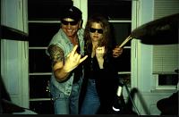 Pamme and Matt Sorum in the studio